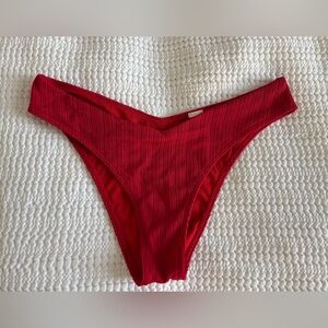 A&F Red Bikini Bottom